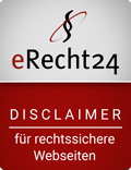 eRecht24 Siegel Disclaimer | DJ René de Rot | DJ Oldenburg