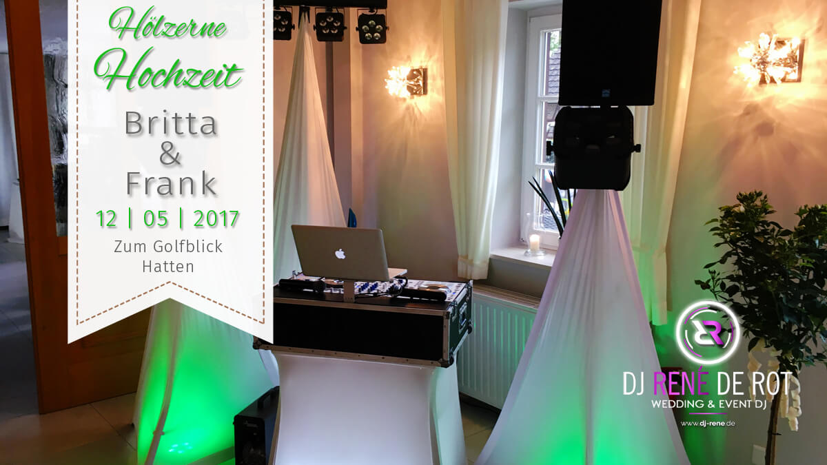 Hölzerne Hochzeit | DJ Rene de Rot | Zum Golfblick