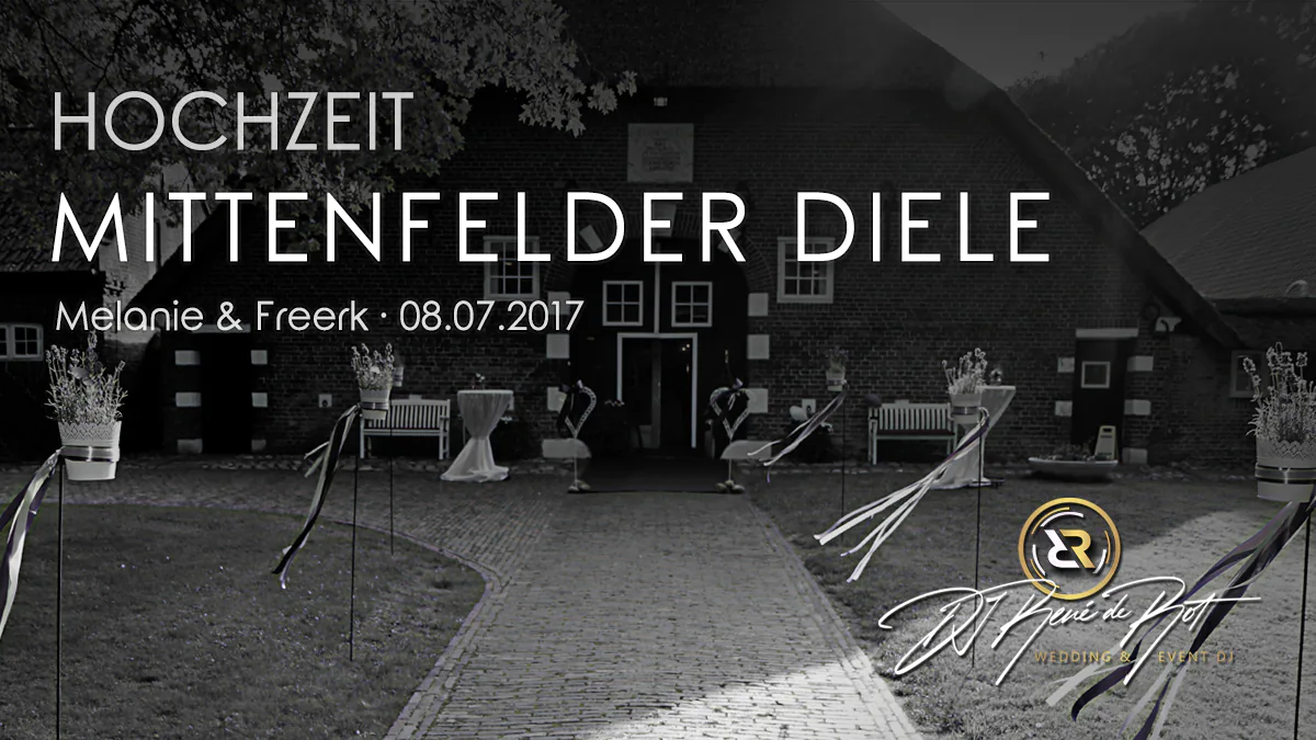 Hochzeit in der Mittenfelder Diele Stadland mit DJ René de Rot
