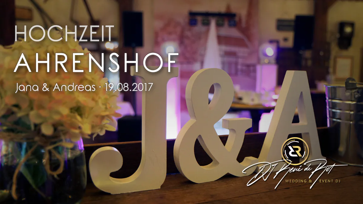 Hochzeit im Ahrenshof Bad Zwischenahn mit DJ René de Rot