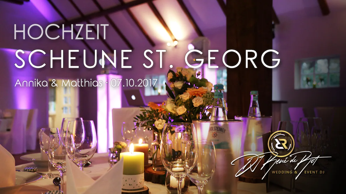 Hochzeit feiern in der Scheune St. Georg mit DJ René de Rot