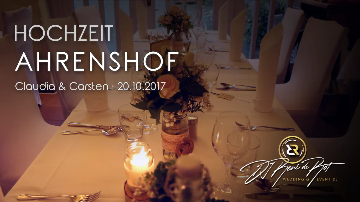 Hochzeit im Ahrenshof mit DJ René de Rot
