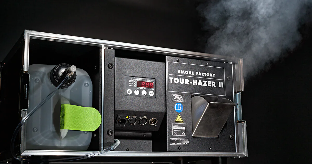 Smoke Factory Tour Hazer II – professionelle Hazer-Technik von DJ René de Rot
