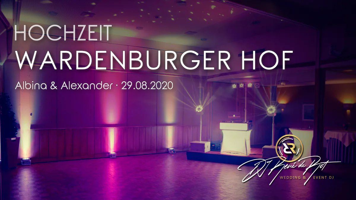 Hochzeit Technik-Aufbau im Wardenburger Hof mit DJ René de Rot