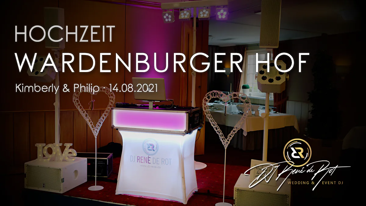 Hochzeit - Technikaufbau im Wardenburger Hof mit Hochzeits-DJ René de Rot