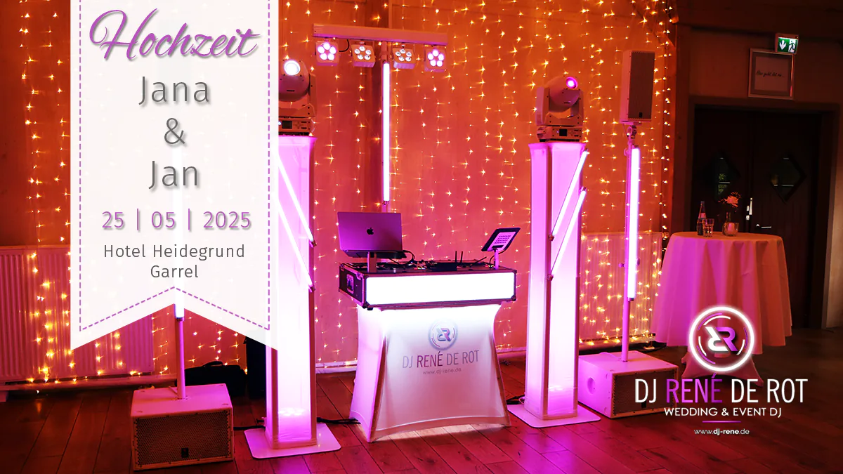 Hochzeit Hotel Heidegrund| Garrel | Mit DJ René de Rot aus Oldenburg