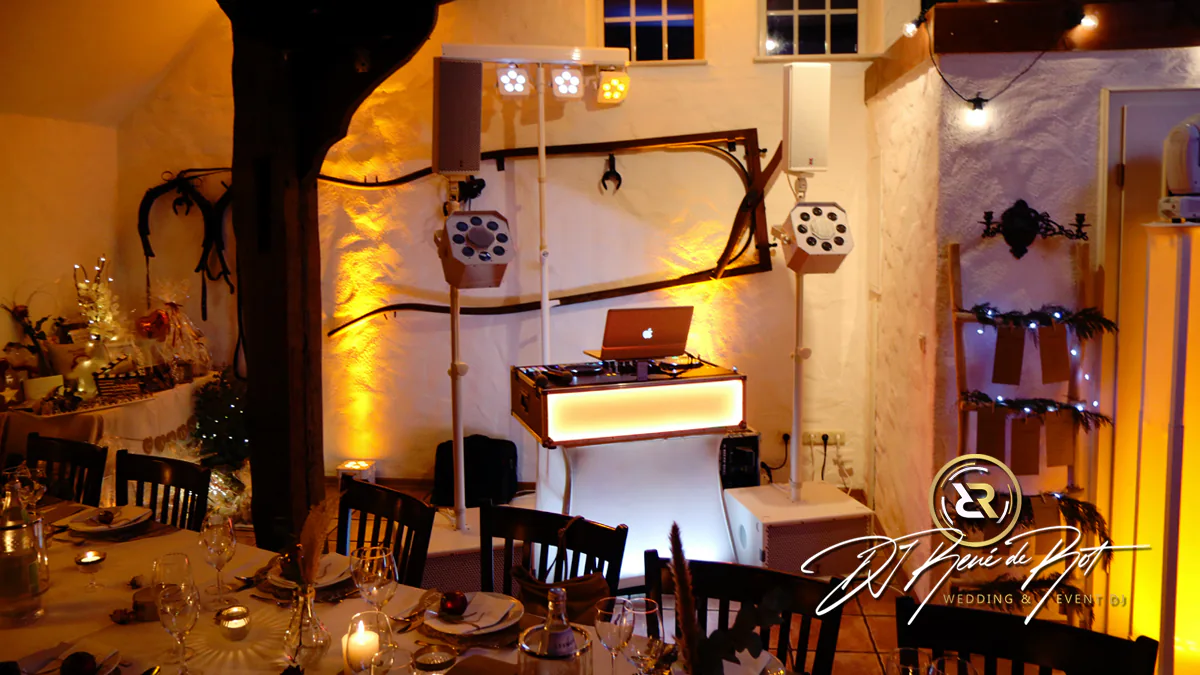 Winterhochzeit mit Ambientebeleuchtung