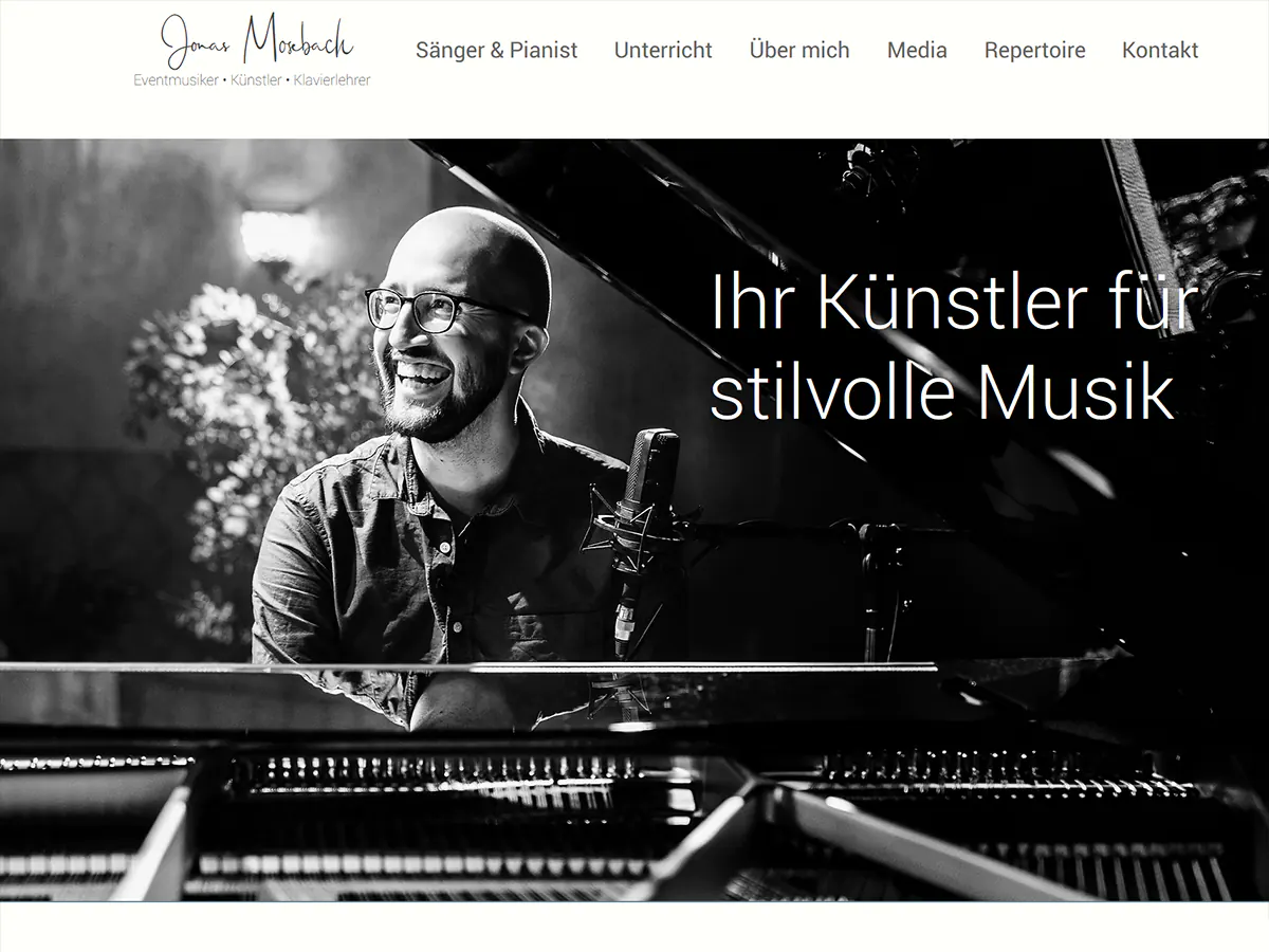 Jonas Mosebach - Sänger & Pianist