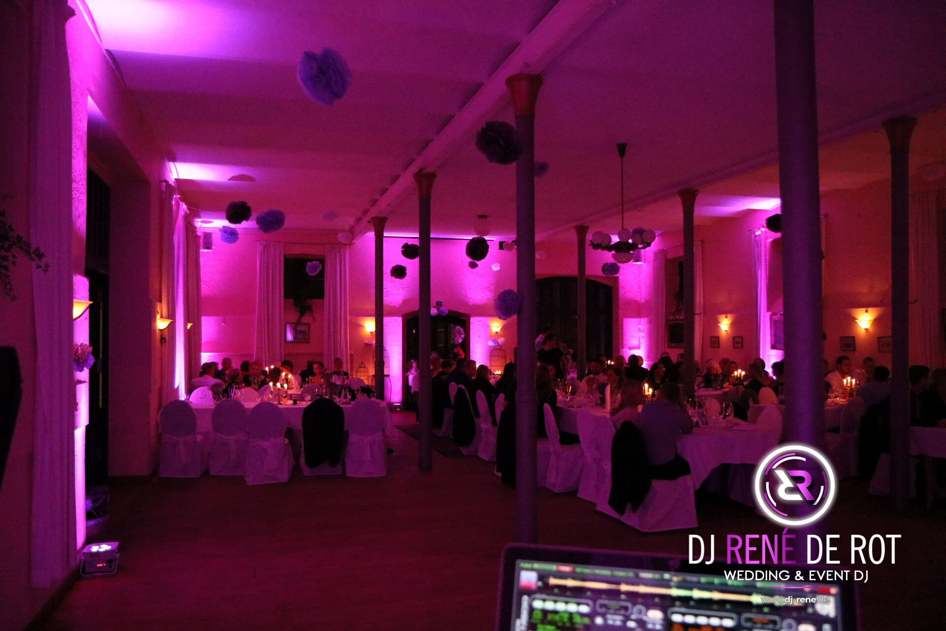 Ambientebeleuchtung - Uplight, Location, Party, Hochzeit