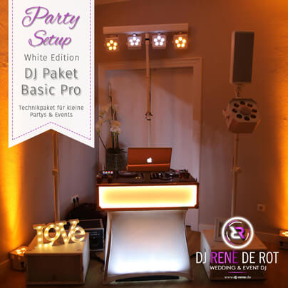 DJ Paket Basic Pro | White Edition | DJ René de Rot