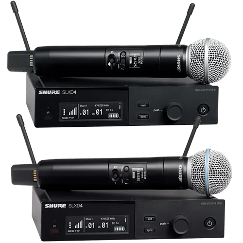 Shure SLXD4/Beta58 & SM58