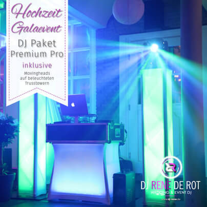 DJ Paket Premium Pro | Mit Movingheads | DJ René de Rot