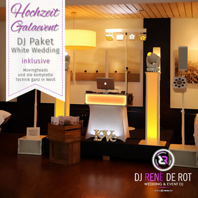 DJ Paket White Wedding | DJ René de Rot | DJ Oldenburg