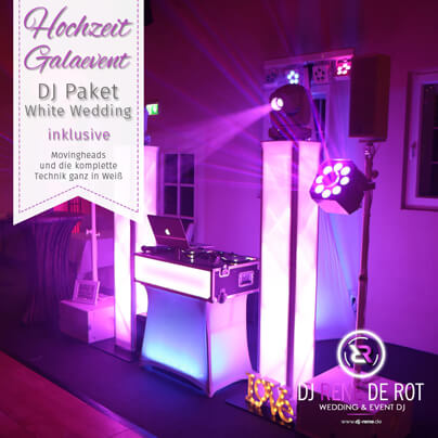 DJ Paket White Wedding | DJ René de Rot | Hochzeits-DJ Oldenburg