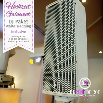 DJ Paket White Wedding | Die komplette Technik in Weiß