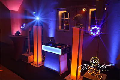 Beispielaufbau | DJ-Paket White Wedding | DJ René de Rot