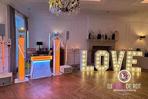 Love LED Leuchtbuchstaben | DJ René de Rot | DJ Oldenburg