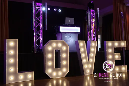 XXL LOVE Buchstaben | Deko für eure Hochzeit | DJ René de Rot